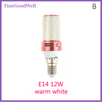 FineGoodWell หลอดไฟ LED เชิงเทียน SMD2835 12W 16W E14 E27โคมไฟตกแต่งบ้าน