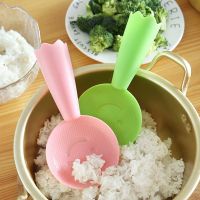 ✳✈ Rice Spoon Household Non-stick Rice Spoon Rice Cooker Spoon Rice Spoon Can Stand Creative Smiley Plastic Rice Spoon Rice Shovel