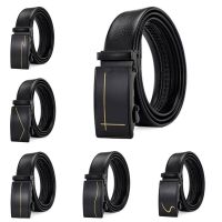 Strap Male Stripe Leisure Alloy Metal Adjustable Lychee Business Belts Men Automatic Luxury