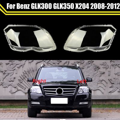 ไฟหน้ารถฝาครอบโคมไฟโป๊ะไฟแบบโปร่งใสเคสเลนส์กระจกเปลือกสำหรับเบนซ์ GLK GLK300 GLK350 X204 2008 2009 2010 2011 2012