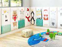 Soft wall paper for baby&amp;kids วอลเปเปอร์ติดผนังเด็ก มีฟองน้ำในตัว ป้องกันการชนผนัง แผ่นผนังโฟมวอลล์เปเปอร์ กันน้ำ