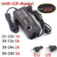 AC 100-240V to DC 3V 12V 24V 9V 1A 2A 3A 5A AC Power Supply Adapter Adjustable Wall Plug for LED Strip Light Driver CCTV 17TH