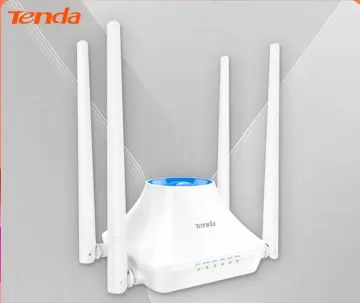 Tenda F6 Wireless Router N300 WIFI Repeater With 4 High Gain Antennas Wider  Wi-Fi Coverage Easy Set Up