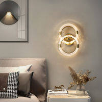 Luxury Bedside Iron&amp;Crystal Pendant Lamp Warm and Romantic Bedroom Lights Golden Cycle Creative Long-Line Living Room Led Lights