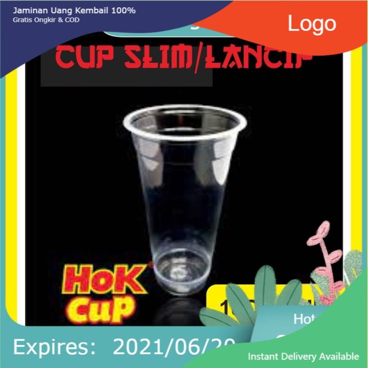 Gelas Cup 18oz Slim Hok Tebal Plastik Pp Lazada Indonesia 3315