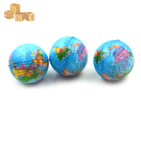 YUANYUAN001 7.6cm ความเครียดบรรเทาโลกแผนที่โฟม Ball Toy Palm Ball Planet Earth Ball Toy