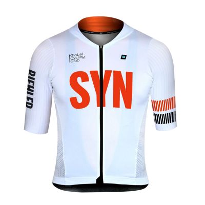 ฤดูร้อนร้อน SYN ทีมขี่จักรยานย์สำหรับผู้ชาย2023 Biehler SYNDICATE แขนสั้นย์จักรยานกีฬาขี่จักรยานเสื้อ