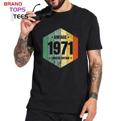 70S Clothes Vintage 1971 T-Shirt Dad Birthday Tshirt Born In 1971 T Shirt 50 Years Club Tee Shirt FatherS Day Gift Tee