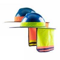 tdfj Attachable Hard Hat Brim With Neck Shield  Reflective Breathable Visibility