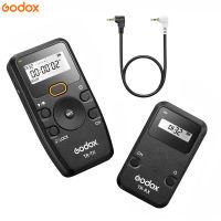 Godox TR Series 2.4G รีโมทคอนโทรลไร้สายชัตเตอร์กล้องรีโมท (Tramsmitter &amp; Receiver) 6การตั้งค่าตัวจับเวลา32ช่องสัญญาณควบคุมระยะทาง100ม. พร้อม TR-P1สายชัตเตอร์อะไหล่สำหรับพานาโซนิค GH5II/G95/S5/FZ1000II/DMC-GH4/GX8/GX7/DMC-G7/DMC-FZ2500