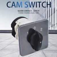 Cam Switch YMZ12-503 Dual Power Control 3ตำแหน่ง Silver Contact Latching 50A 690V 3เสาโรตารี่ Changeover Interuptor