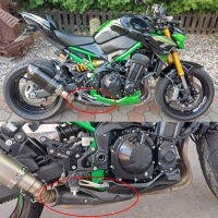 Fit สำหรับ Kawasaki Z900 Z 900รถจักรยานยนต์ระบบไอเสียกลาง Link ท่อคาร์บอนไฟเบอร์ความร้อน Shield Cover Guard Anti-Scalding Shell