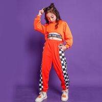 [COD] plaid series dance costume children hip-hop street trendy clothes performance suit