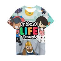 เสื้อยืดผู้ชาย Toca Life World Toca เกมสำหรับเด็กยอดนิยมเสื้อยืด3D อนิเมะเสื้อท่อนบนเกมโลกของชีวิตเสื้อยืดเด็กเสื้อยืดสตรีทไซส์ใหญ่พิเศษสำหรับวัยรุ่น