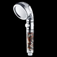 VEHHE 3 Modes Adjustable High Pressure Anion Filter Hand Shower Head On/Off One Button to stop Water Saving Shower Head