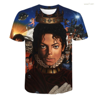 2023 NEW Michael Jackson 3d Printed Short Sleeve T-shirt, Suitable for Summer Men, Street Fashion T-shirt, Popular Mens Wear Size：s-5xl