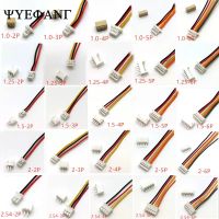 10 Sets SH 1.0mm JST 1.25mm ZH 1.5mm PH 2.0 XH 2.54mm 2Pin /3/4/5/6/7/8/10P Male &amp; Female Plug Connector with 100mm length Wire