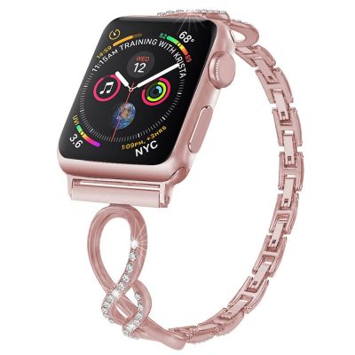 Women Diamond Bracelet for Apple Watch Band Series 8 7 6 SE 5 4 3 Detachable Strap Ultra 49mm 41mm 45mm 40mm 44mm 38mm 42mm Belt Straps