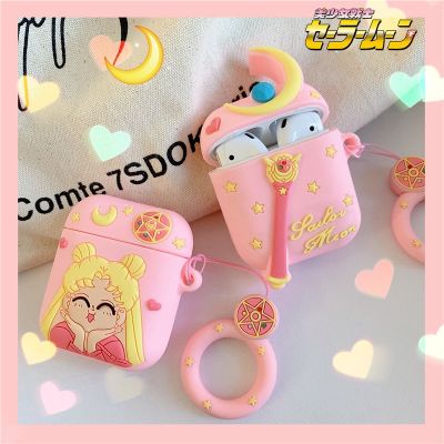 【CC】 Airpods CaseCute Anime Pink 1/2 CaseSoft Silicone Earphone 3
