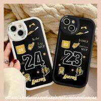 shuohaa124 เคสโทรศัพท์มือถือแบบนิ่ม TPU ลายฉลาก N.B.A Lakers Kobe James แฟชั่น สําหรับ IPhone 13 12 14 11 Pro MAX 7 8 6 6s Plus 14 Plus XR X XS MAX SE 2020