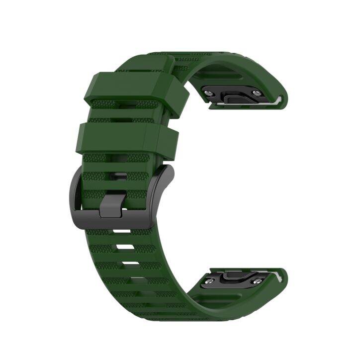 สำหรับ-garmin-fenix-5x-puls-สายนาฬิกาข้อมือซิลิโคน26มม-สีดำ