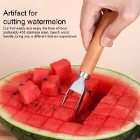 Fruit Platter Carving Knife Melon Spoon Ice Cream Dig Scoop Watermelon Kitchen DIY Cold Dishes Gadgets Slicer Tools Food Cutter Graters  Peelers Slice