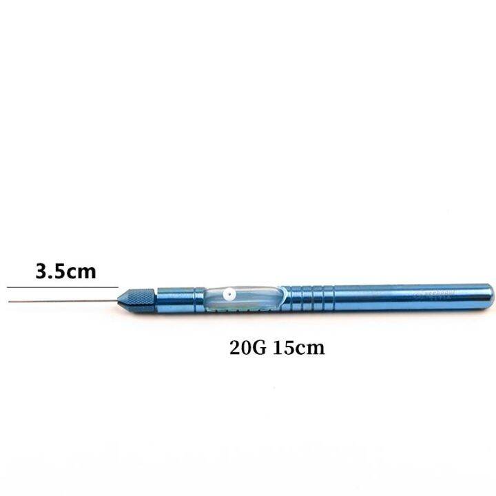 ophthalmic-instruments-flute-needle-titanium-alloy-eye-straight-type-flushing-class-with-silicone-tube-20g23g