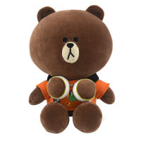 [In stock] ผลิตภัณฑ์ใหม่ Changyi ที่ได้รับอนุญาตของแท้ LINE FRIENDS หูฟังหมีบราวน์ของเล่นตุ๊กตาเด็กของขวัญวันเกิด