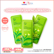 Mặt nạ ngủ Matcha LAIKOU Combo 3 miếng dưỡng ẩm, chống lão hóa và ngăn bã nhờn cho da kết hợp phục hồi da, lẻ 1 gói 3g MATNA-MATCHA thumbnail