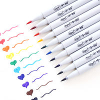 【❂Hot On Sale❂】 zangduan414043703 Set Pulpen แปรงขนนุ่มสีน้ำสำหรับศิลปะการวาดภาพปากการะบายสีการประดิษฐ์ตัวอักษรมังงะเครื่องเขียนโรงเรียน F576