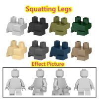 MOC Squatting ขาของขวัญวันเกิดของเล่นเพื่อพัฒนาการสำหรับเด็ก DIY บล็อกตัวต่ออิฐรูปปั้นขนาดเล็กภาพยนตร์