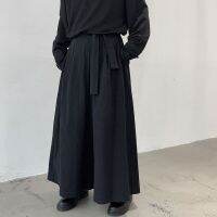 Yohji Yamamoto Diamablo Wind Culottes กางเกงคาร์โก้ชายญี่ปุ่นขนาดใหญ่กางเกงไฮสตรีท Ins กางเกงขาบานกว้าง UNIQLO