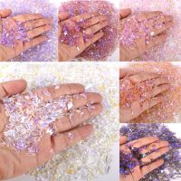 100pcs Mix Crystal AB for Nail Art Rhinestone Mixed Sizes Flatback Gems for Nail 3D Decorations Manicure Make Self