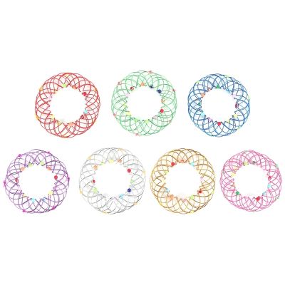 【CW】 7PCS Mandala Basket Loops Wire Fidget Soft Magical Adults Kids
