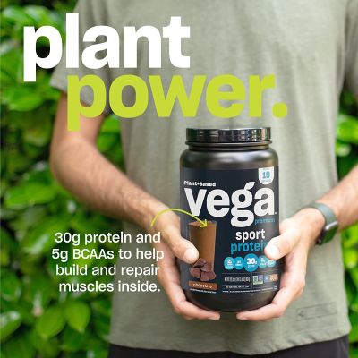 เครื่องดื่มผงสำเร็จรูป โปรตีนจากพืช เกรดพรีเมี่ยม Vega Sport, Plant-Based Premium Protein Powder