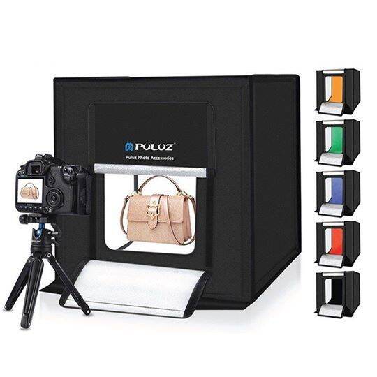 กล่องถ่ายภาพสินค้า-puluz-light-box-ขนาด-60x60-cm-กล่องไฟถ่ายภาพ-กล่องถ่ายสินค้า-สตูดิโอถ่ายภาพ-พร้อมฉาก-6-สี