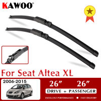 KAWOO Wiper Front Car Wiper Blades For Seat Altea XL 2006-2015 Windshield Windscreen Front Window Accessories 26"+26" LHD RHD