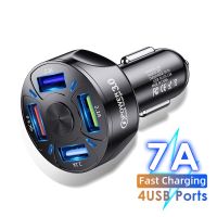 Car Charger USB Quick Charge QC 3.0 Ports Car Cigarette Lighter Adapter for Huawei iPhone Samsung Xiaomi QC Car Phone Charging Car Chargers