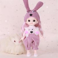 (Popular toys) 1/12 16เซนติเมตรเจ้าหญิง BJD ตุ๊กตากับเสื้อผ้าและรองเท้าที่สามารถเคลื่อนย้าย13ข้อต่อแฟชั่นรุ่นสาวของขวัญของเล่นเด็ก