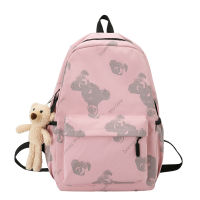 2021School Bags for Girls Female Laptop Backpack Printing Backbag Children Backpacks Cute Bear School Backpack for Girls Bag Pack