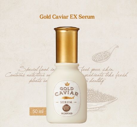 สูตรใหม่-แพ็กเกจใหม่-skinfood-gold-caviar-serum-ex-50-ml-เซรั่มบำรุงเข้มข้น