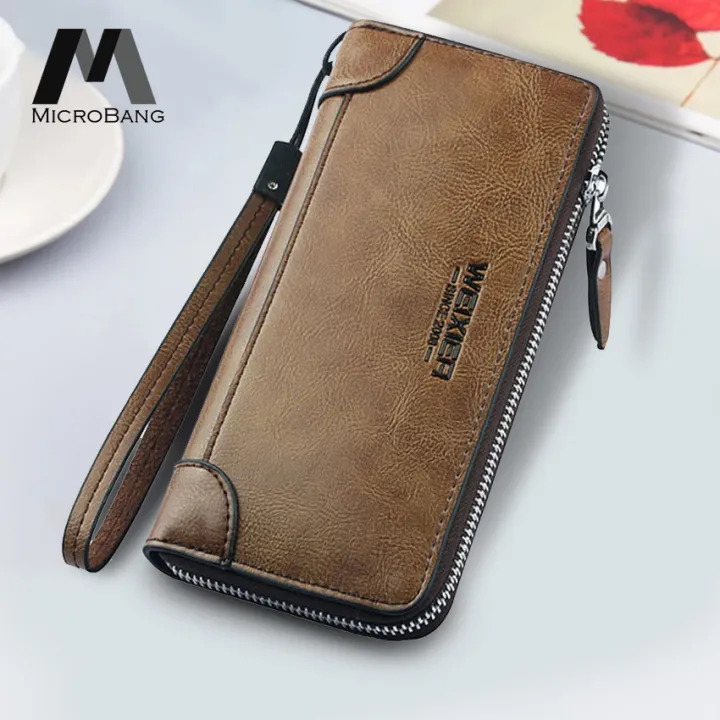 MicroBang Men Long Wallet Purse Fashion Bifold Wallets Coach Premium Retro  PU leather Wallet Zipper Coin Purse Card Holder Wallet for Men Business |  Lazada PH