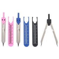 3PCS EKG ECG Caliper Electrocardiogram Divider ECG Calipers with Ruler for Nursing, Durable ECG Calipers Measuring Tool