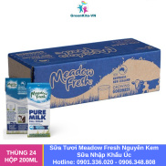 HCMThùng 24 Hộp Sữa Meadow Fresh Nguyên Kem 200ml - Sữa Tươi Nhập Khẩu ÚC