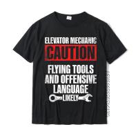 Elevator Mechanic Maintenance Flying Tools Technician T-Shirt 3D Printed Tshirt Cotton MenS Tops T Shirt Custom