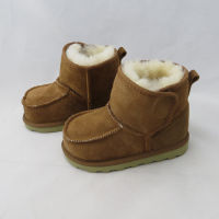 Baby Snow Boots for boys and girls Kids Snow Boots Sheepskin Real Fur Shoes Children Geanuine Leather Australia Shoes