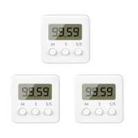 Digital Kitchen Timer,3Pcs Mini Short-Time Alarm Clock,Stopwatch Timer,Learning Timer,Countdown Stopwatch,for Cooking,Et