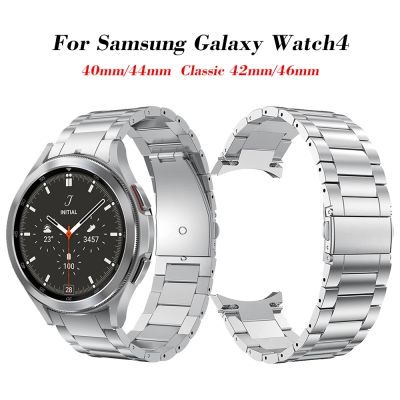 （A Decent035）ปลายโค้งสแตนเลสไม่มีช่องว่างโลหะวงสำหรับ Samsung Galaxy Watch 4คลาสสิก46มิลลิเมตร42มิลลิเมตร/44มิลลิเมตร40มิลลิเมตรเปลี่ยนสร้อยข้อมือสายรัด