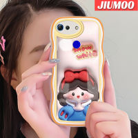 JIUMOO เคส V20เคสสำหรับ Honor โปร V30การ์ตูน3D ลายหิมะสีขาวลายคลื่นขอบเคสมือถือกันกระแทกแบบใสนิ่มฝาครอบป้องกันซิลิกาเจลที่สร้างสรรค์