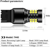 ไฟหลอดไฟ Canbus รถยนต์ไฟสัญญาณ2เท่า Led W21W T20 WY21W 21SMD ไฟเบรกหลังสำรองสีแดอำพันจอดรถสีขาว